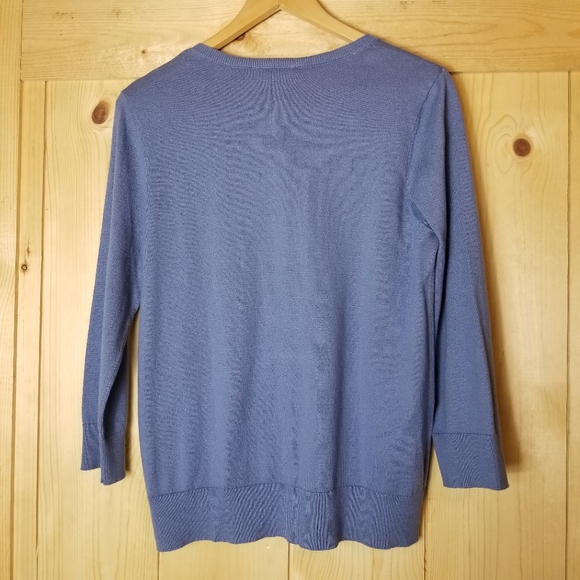 Ann Taylor Loft Cotton 3/4Sleeve Button Down Cardigan NWT - Picture 4 of 10